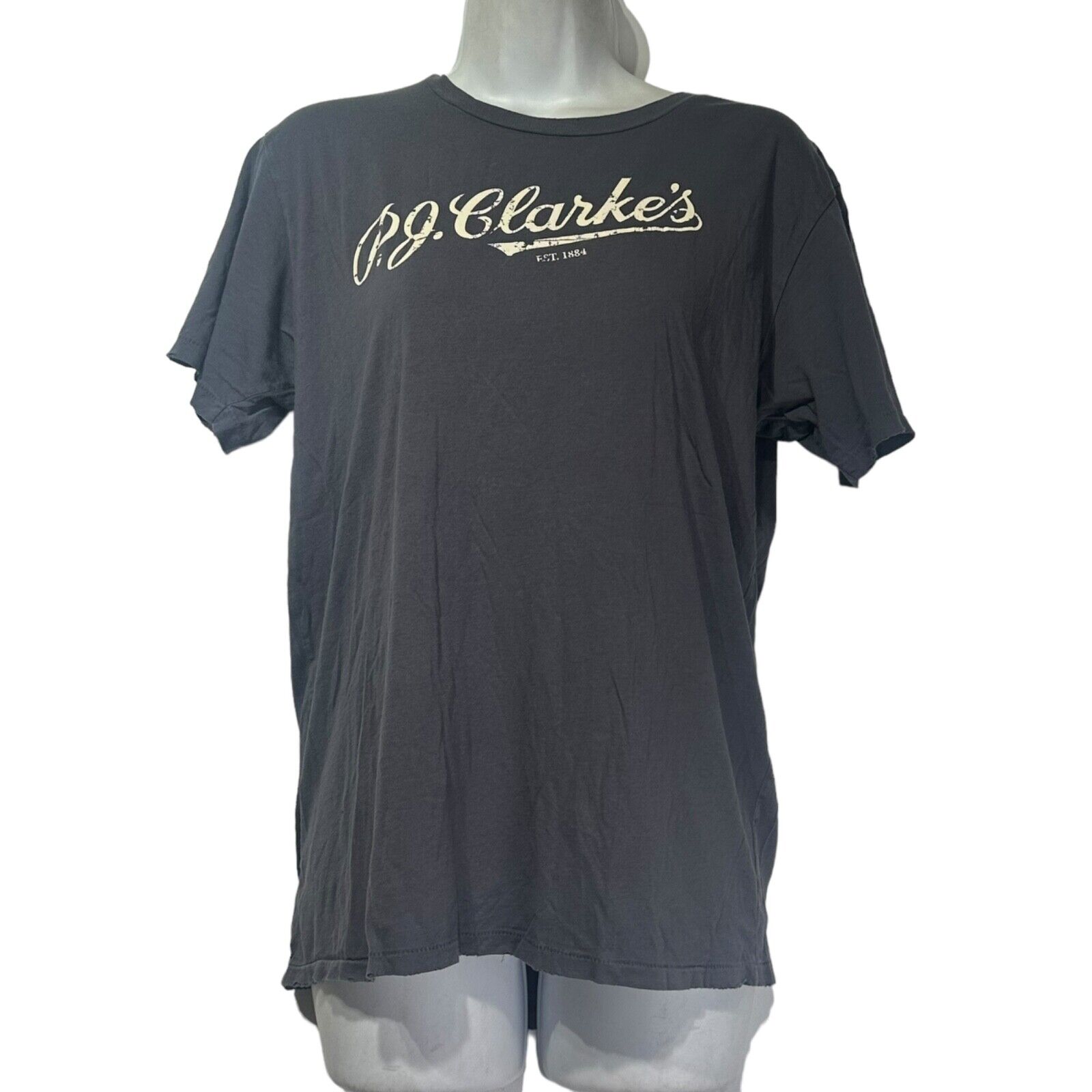 P.J. Clarke’s Short Sleeve Raw Hem Shirt Size M